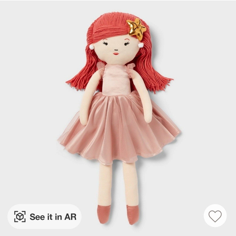 Princess Ariel Figural Pillow Buddy Doll, The Disney Collection By Pillowfort